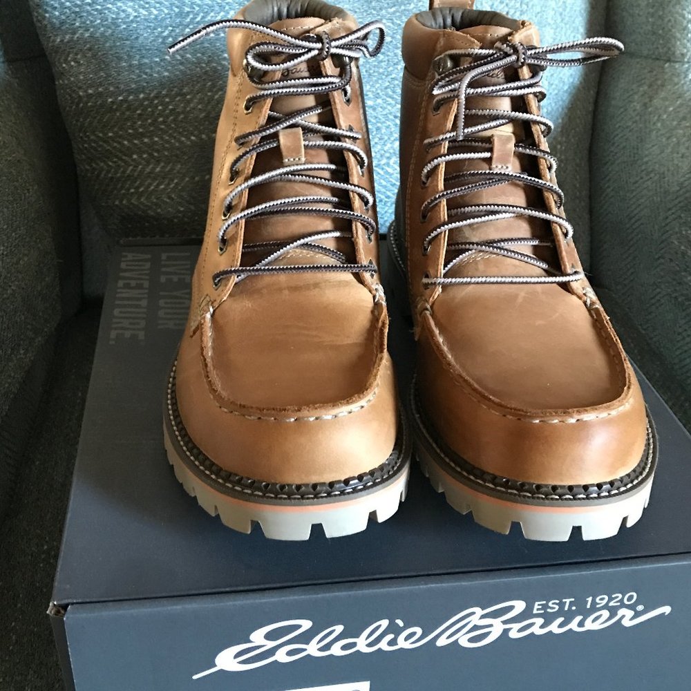 Eddie Bauer Severson Moc Toe, Waterproof Boots - Like New! Size 10, Unisex